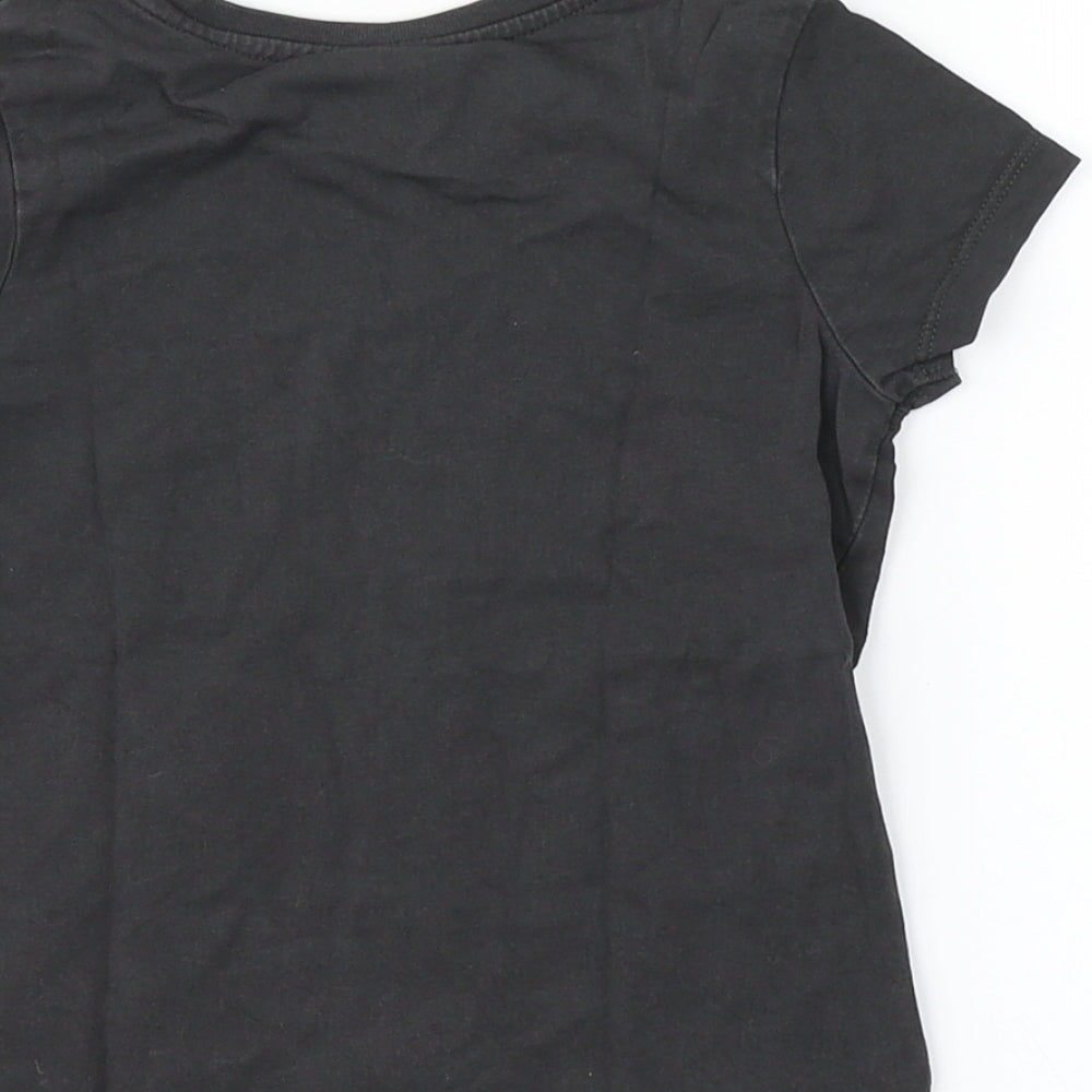 George Girls Black   Basic T-Shirt Size 4-5 Years  - Hey Duggee