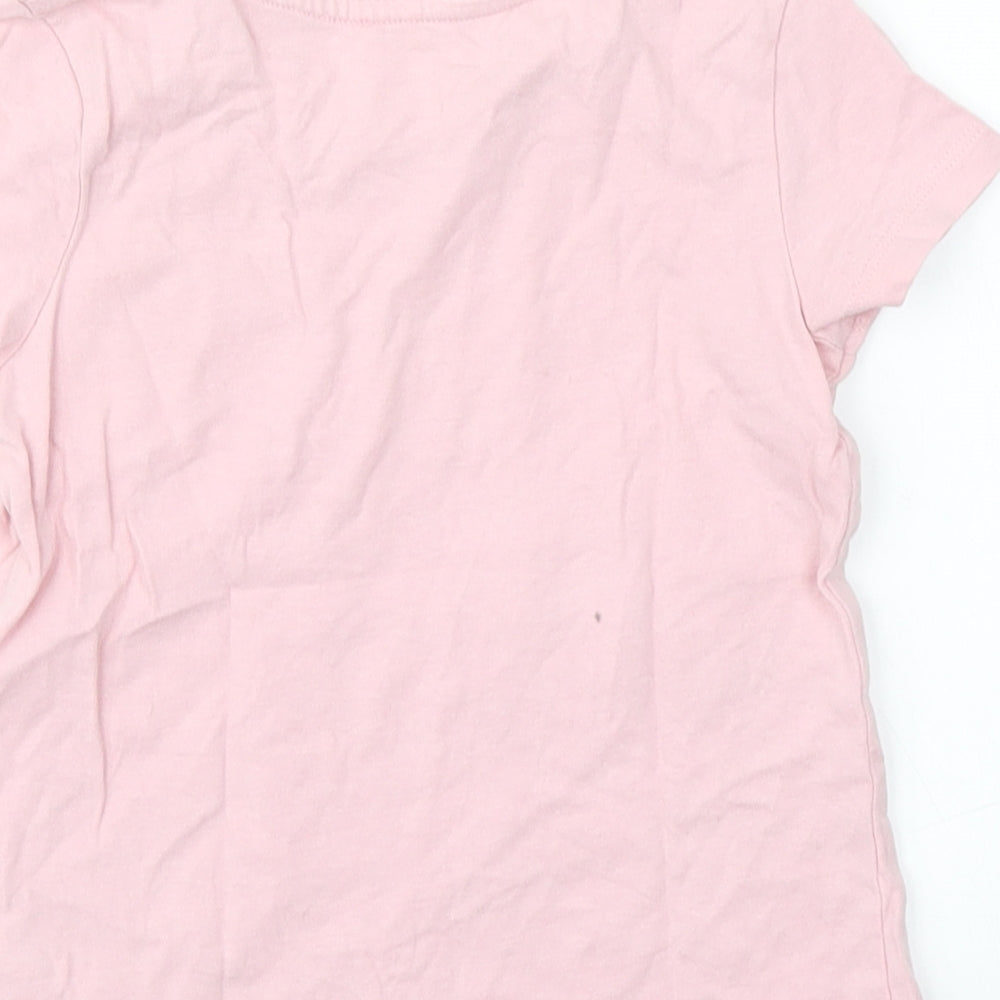 George Girls Pink   Basic T-Shirt Size 3-4 Years