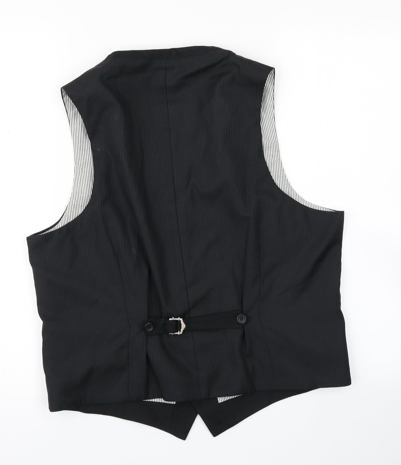 Topman Mens Black   Jacket Suit Waistcoat Size 42