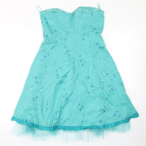 Bay Womens Blue   Skater Dress  Size 12