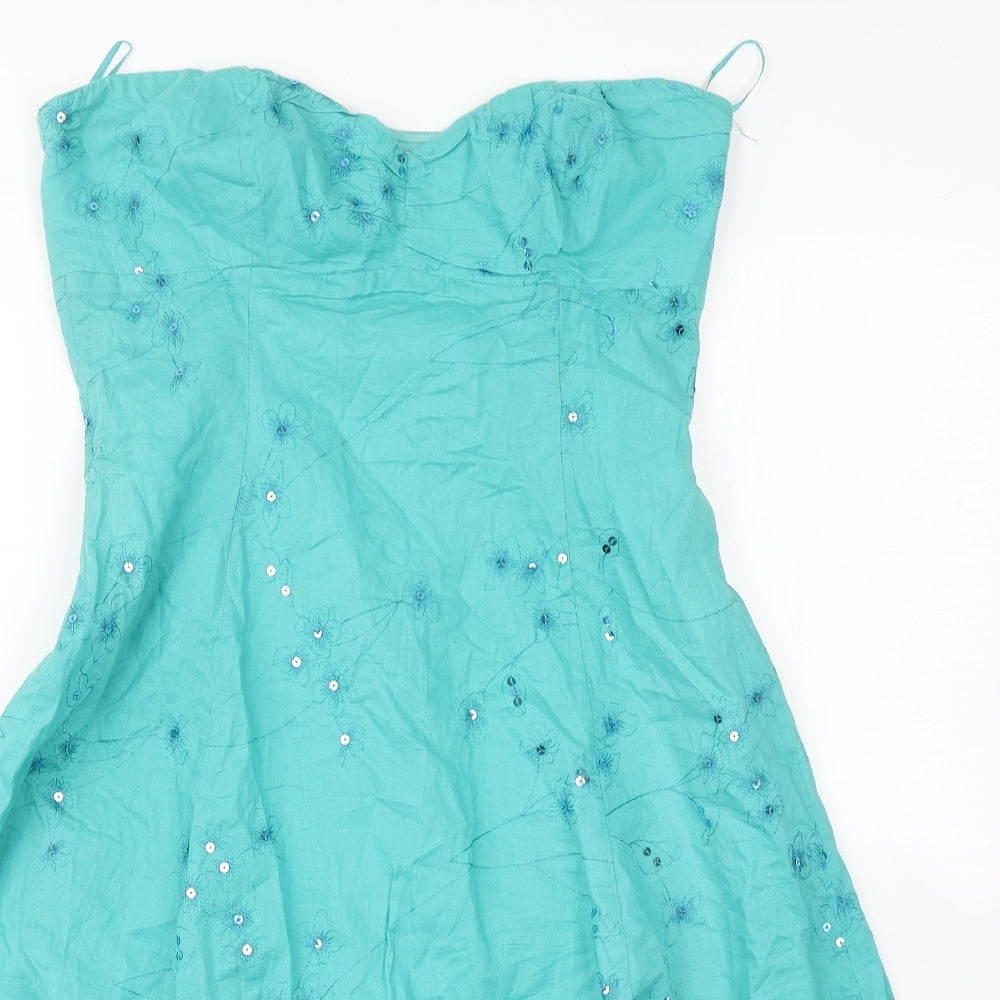 Bay Womens Blue   Skater Dress  Size 12