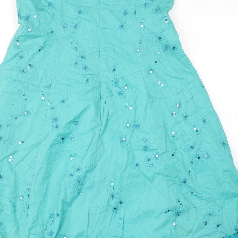 Bay Womens Blue   Skater Dress  Size 12