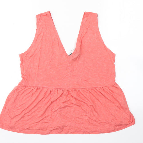 Primark Womens Orange   Basic Tank Size M