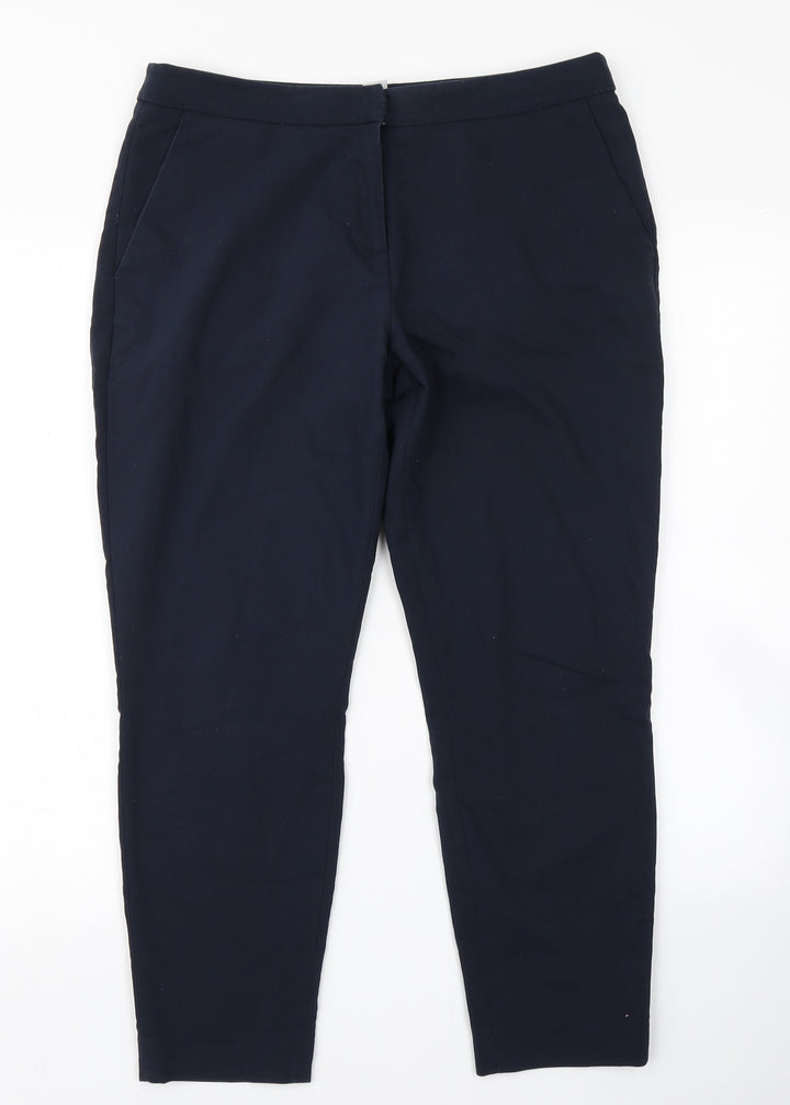 H&M Womens Blue   Dress Pants Trousers Size 10 L25 in