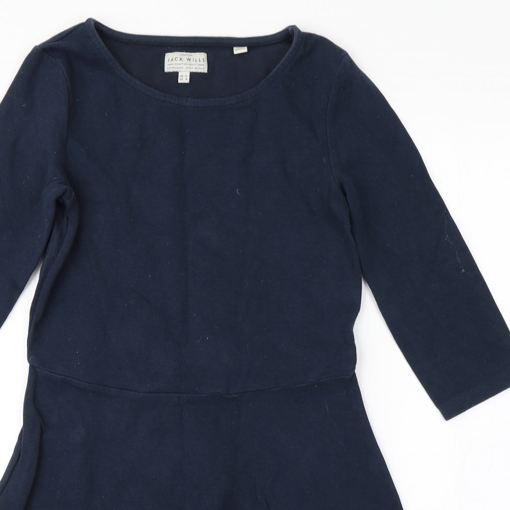 Jack Wills Womens Blue   Skater Dress  Size 12