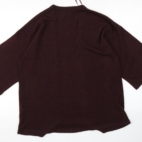 Dorothy Perkins Womens Purple  Knit Cardigan Jumper Size 12
