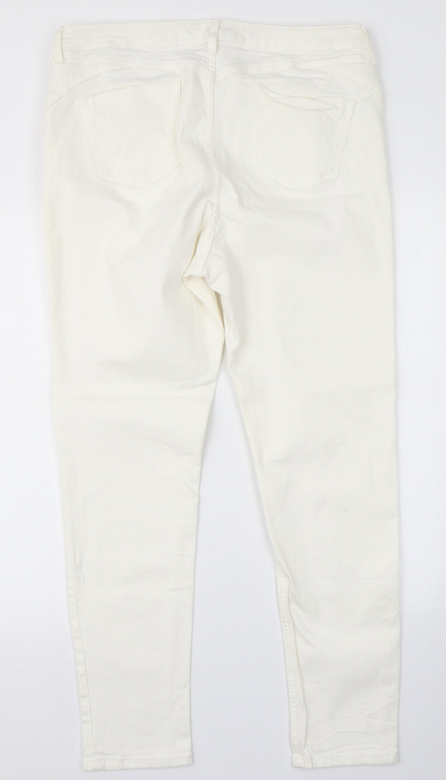 Per Una Womens White  Denim Skinny Jeans Size 18 L27 in