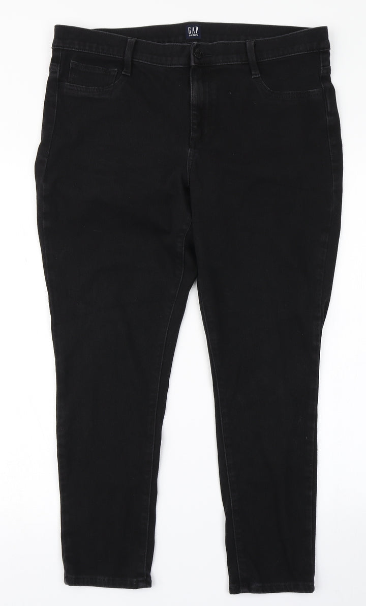 Gap Womens Black Denim Skinny Jeans Size 36 in L25 in
