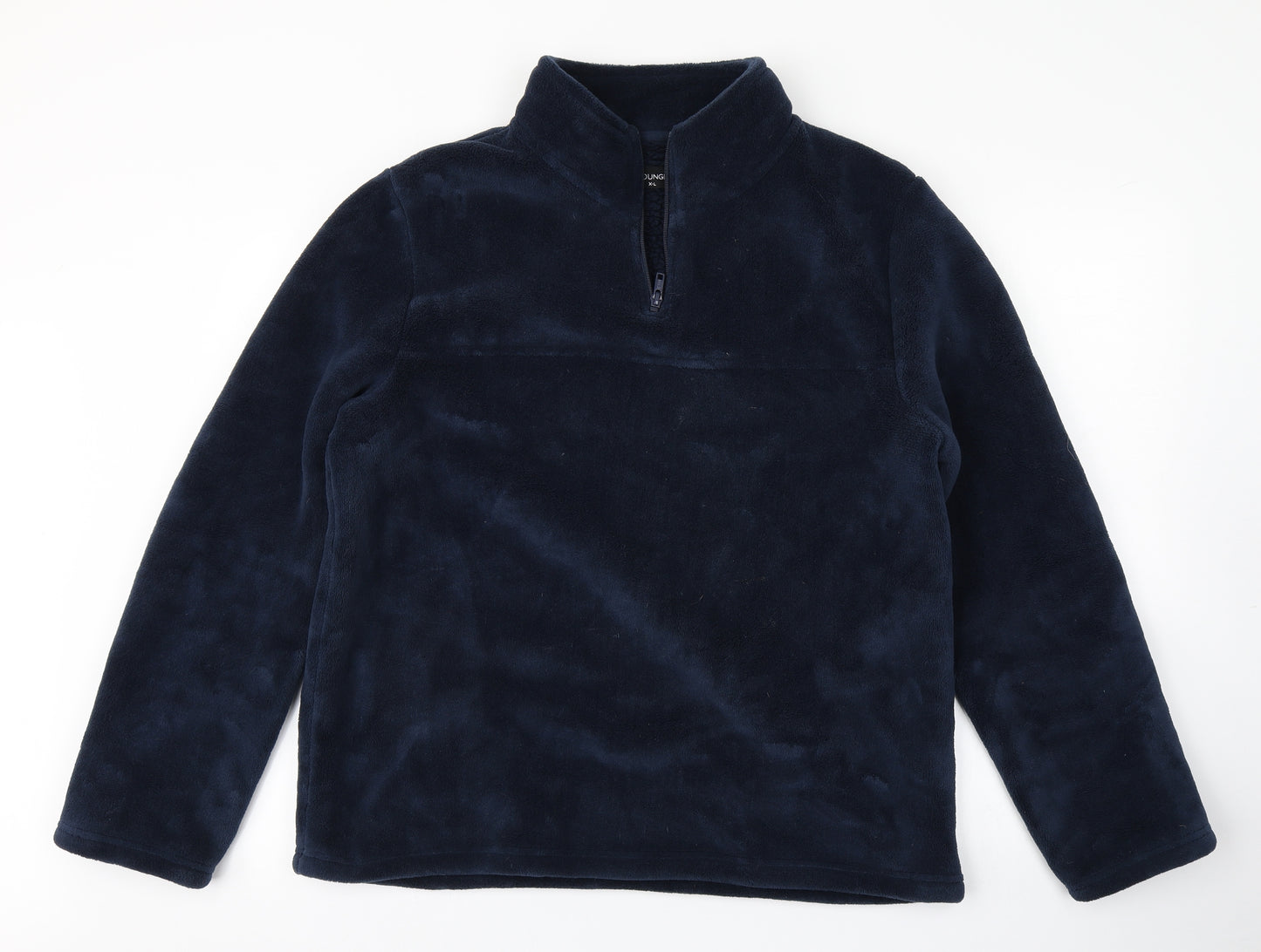 Lounge Mens Blue  Fleece Pullover Sweatshirt Size XL