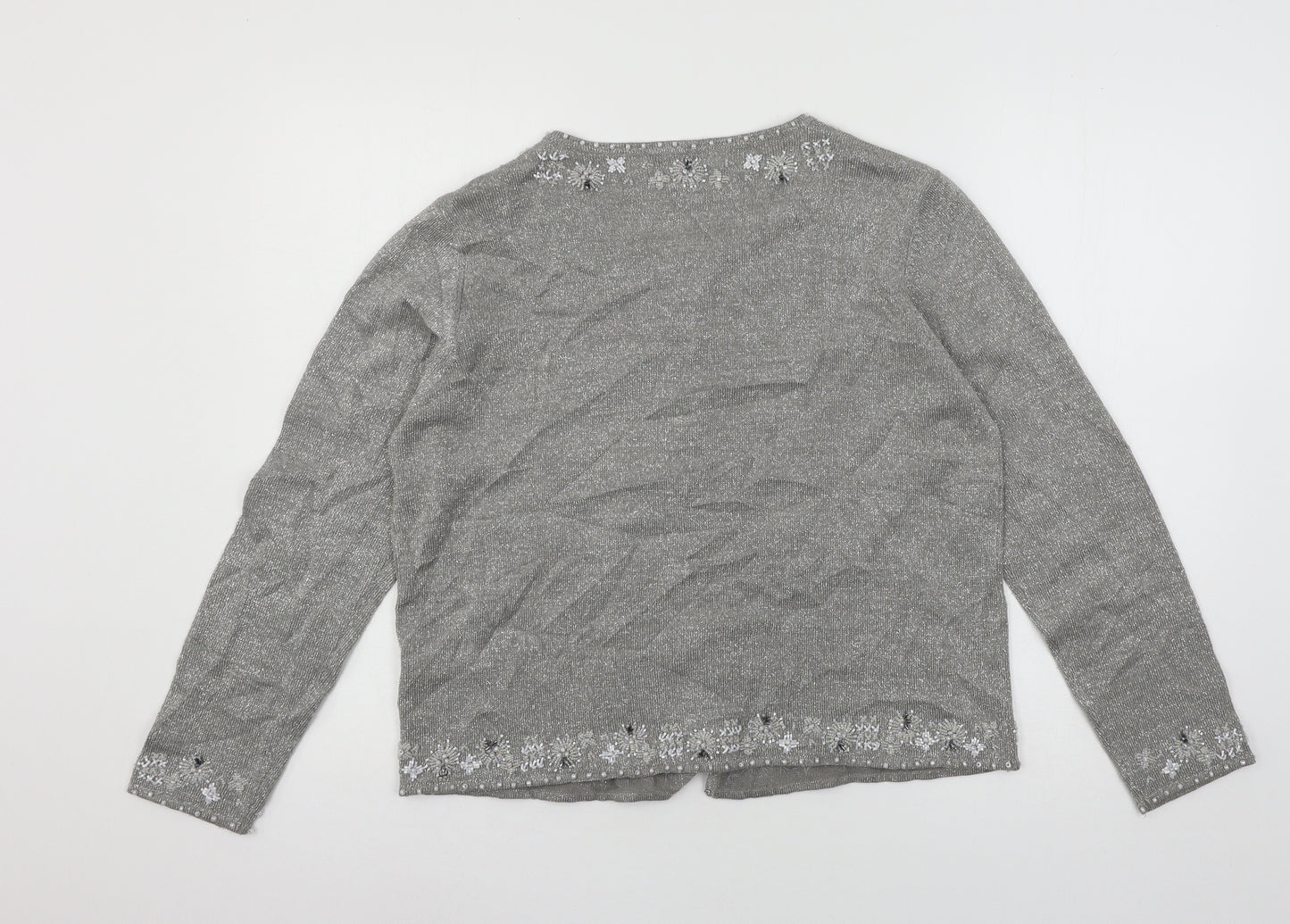Nutmeg Womens Blue  Knit Cardigan Jumper Size 18