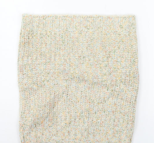 Front view of Gap women’s ivory knit scarf