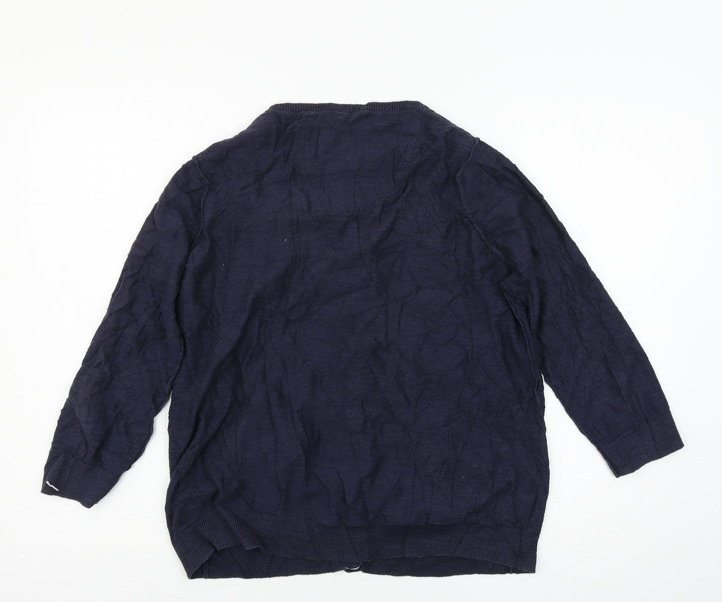 Per Una Womens Blue  Knit Cardigan Jumper Size 12