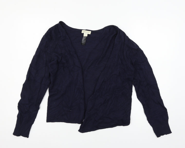 Monsoon Womens Blue Knit Cardigan Jumper Size 10