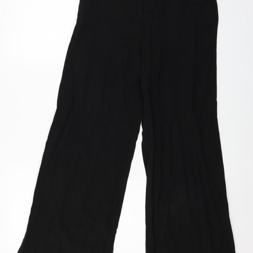 H&M Womens Black   Trousers  Size 10 L20 in