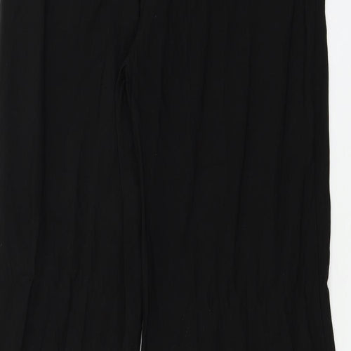 H&M Womens Black   Trousers  Size 10 L20 in