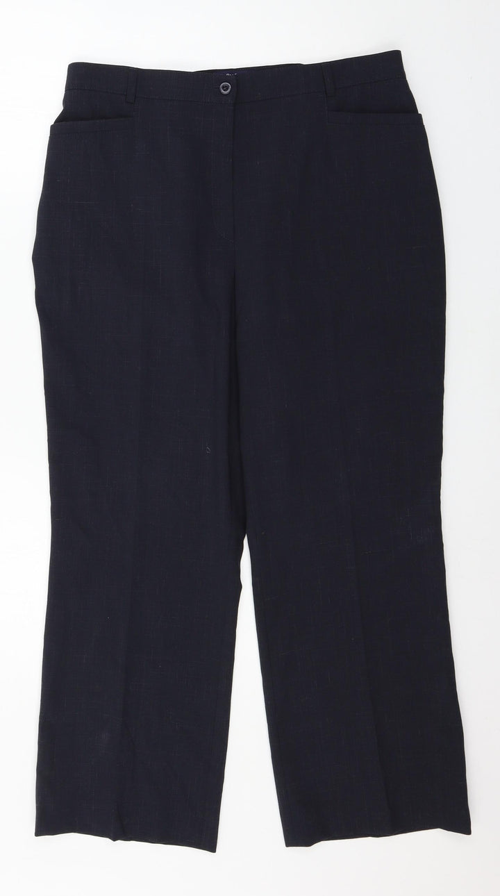 BRAX Womens Blue Trousers Size 34 in L27 in