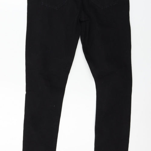 Denim & Co. Womens Black  Denim Skinny Jeans Size 12 L28 in
