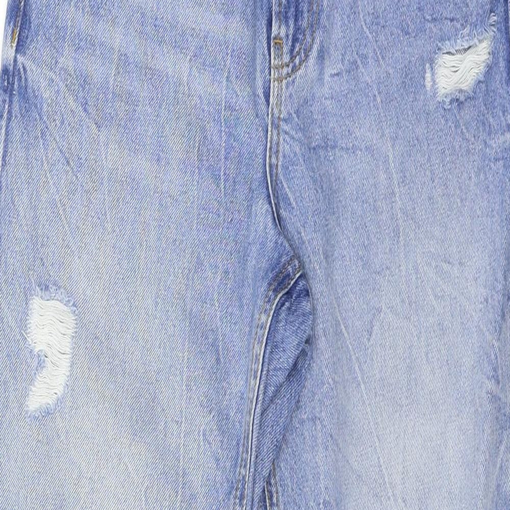 River Island Womens Blue  Denim Mom Jeans Size 8 L26 in