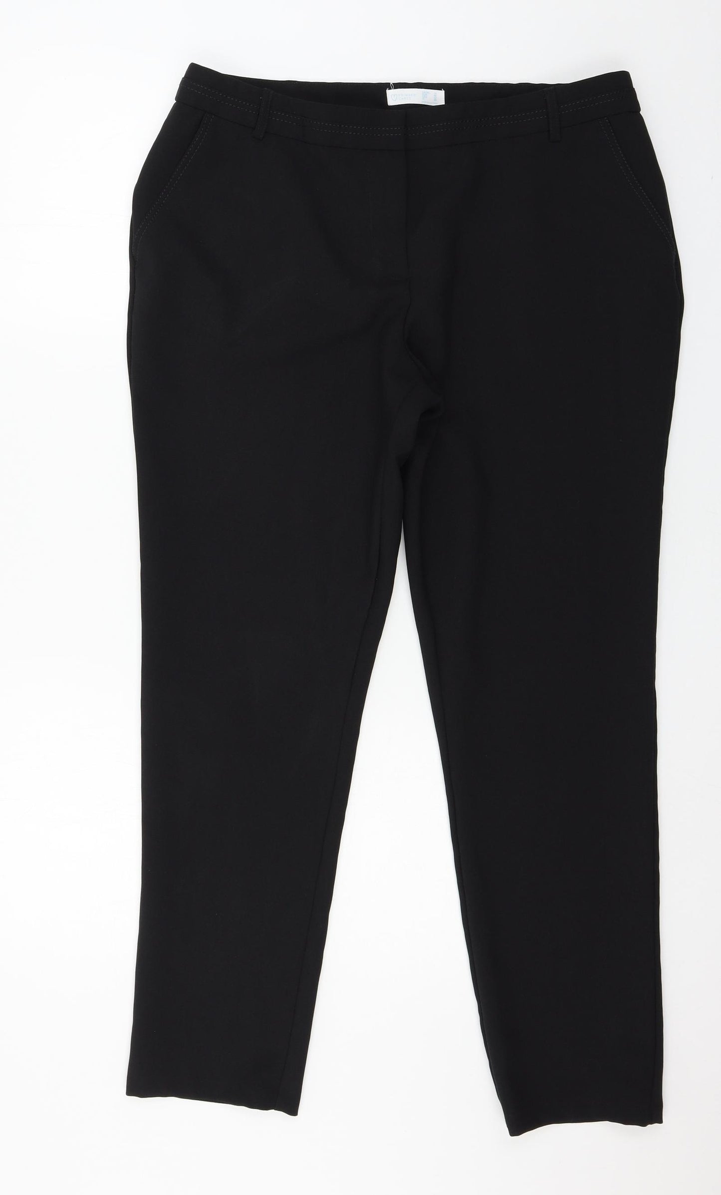 Primark Womens Black   Trousers  Size 16 L28 in