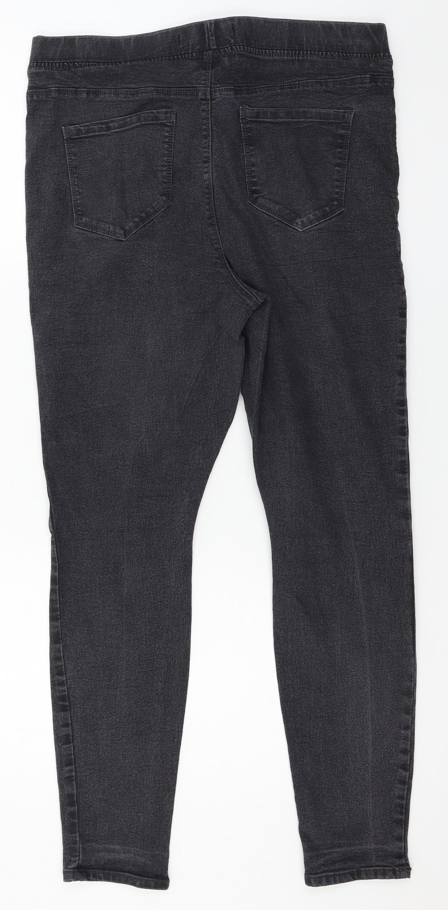 PEP & CO Womens Grey  Denim Jegging Jeans Size 16 L27 in