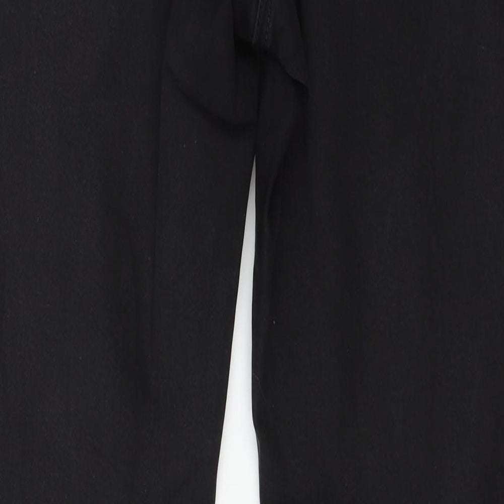 Preworn Womens Black  Denim Skinny Jeans Size 34 in L30 in