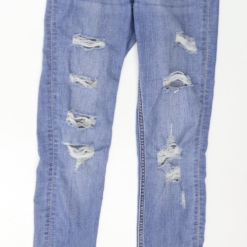 Divided Womens Blue  Denim Skinny Jeans Size 6 L29 in