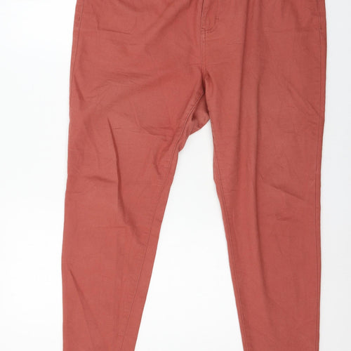Denim & Co. Womens Red  Denim Skinny Jeans Size 18 L27 in
