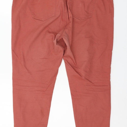 Denim & Co. Womens Red  Denim Skinny Jeans Size 18 L27 in