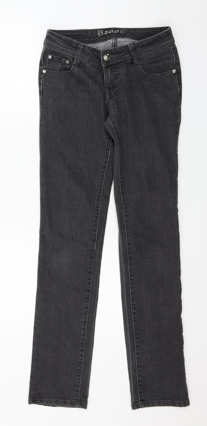 Slili Womens Black  Denim Skinny Jeans Size 28 in L31 in