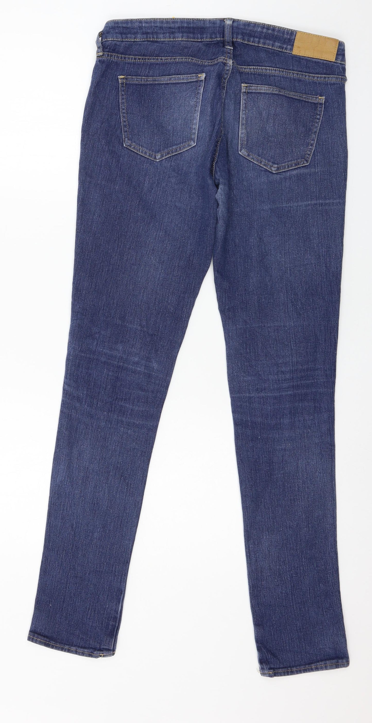 H&M Womens Blue  Denim Skinny Jeans Size 30 in L34 in