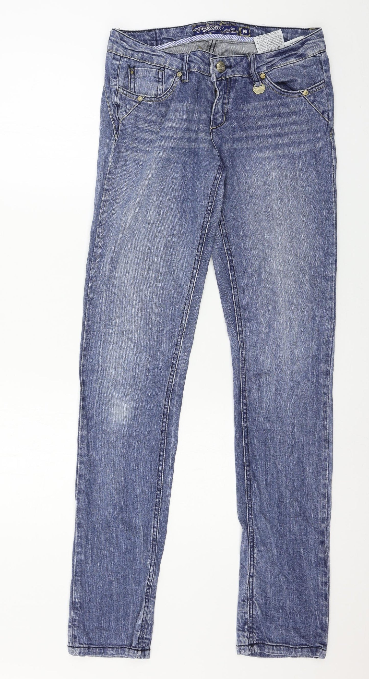 Sublevel Womens Blue  Denim Straight Jeans Size M L34 in