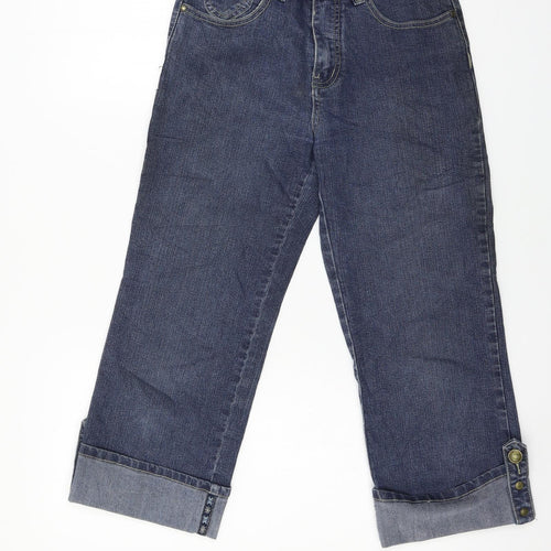 Kai Weishi Womens Blue  Denim Cropped Jeans Size 28 in L22 in