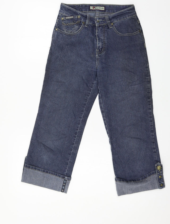 Kai Weishi Womens Blue Denim Cropped Jeans Size 28 in L22 in