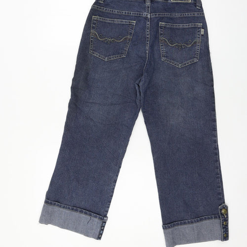 Kai Weishi Womens Blue  Denim Cropped Jeans Size 28 in L22 in