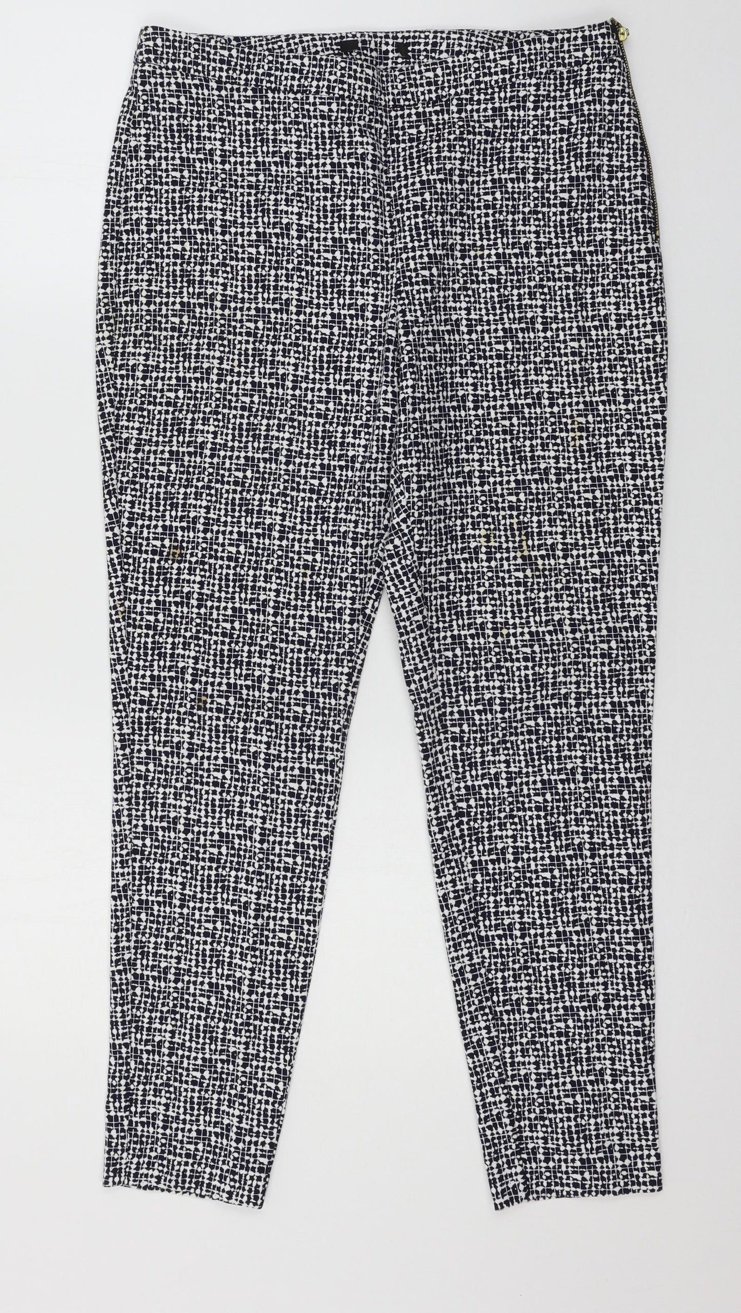 George Womens Black   Trousers  Size 10 L27 in