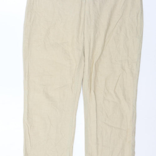 Per Una Womens Beige   Trousers  Size 14 L27 in