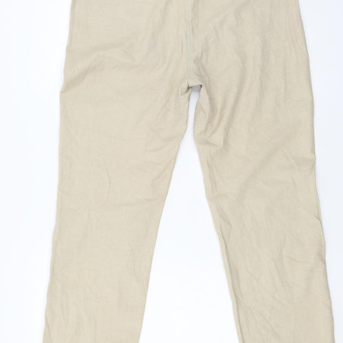Per Una Womens Beige   Trousers  Size 14 L27 in