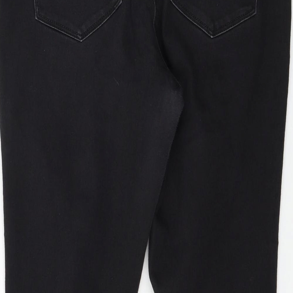 Papaya Womens Black  Denim Skinny Jeans Size 14 L24 in