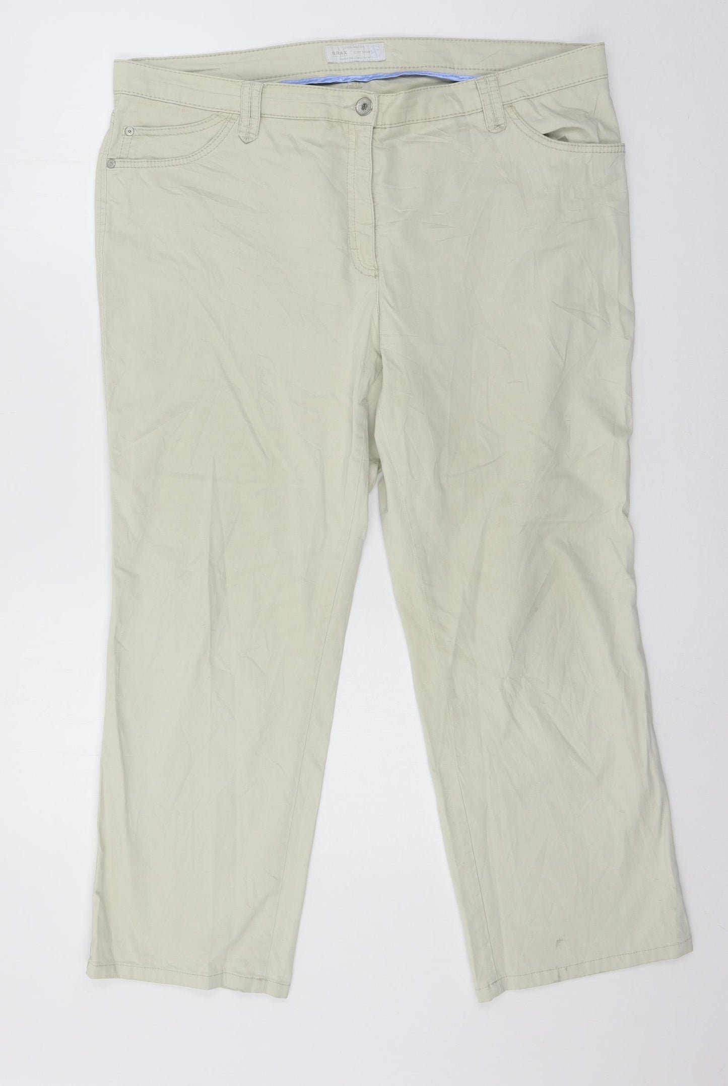 BRAX Womens Beige   Trousers  Size 22 L26 in