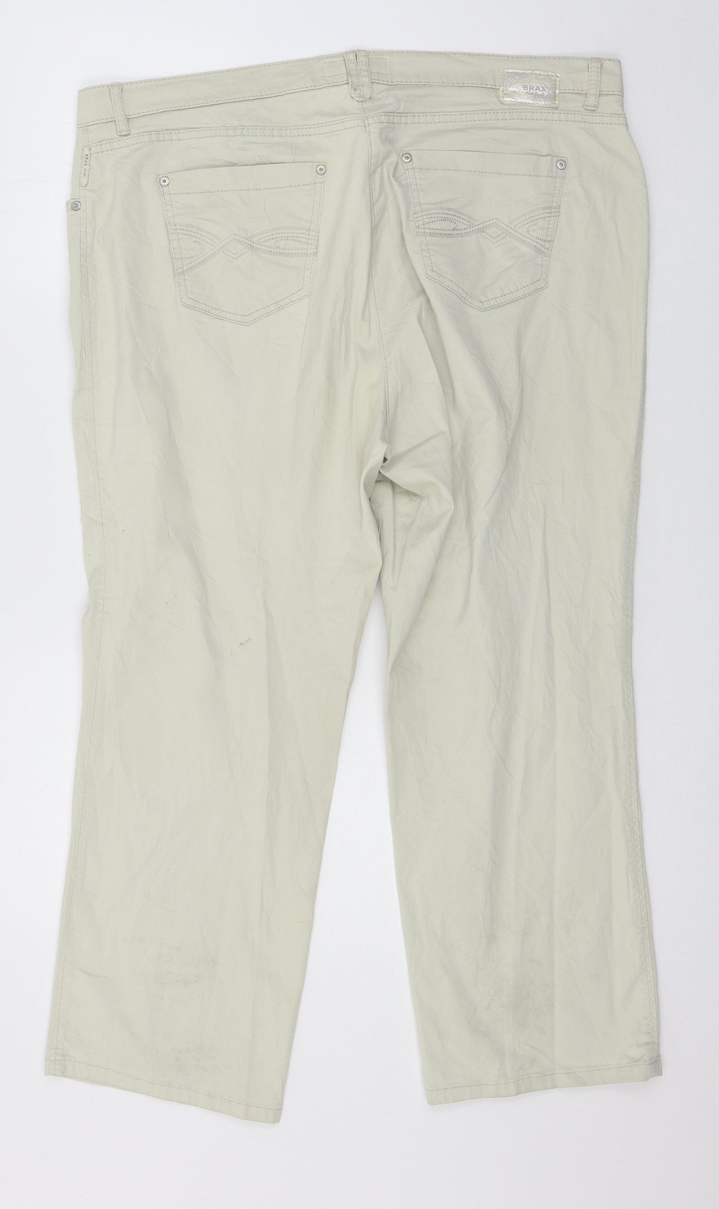 BRAX Womens Beige   Trousers  Size 22 L26 in