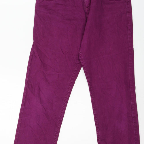 St Oliver Womens Purple  Denim Cropped Jeans Size 32 in L25 in