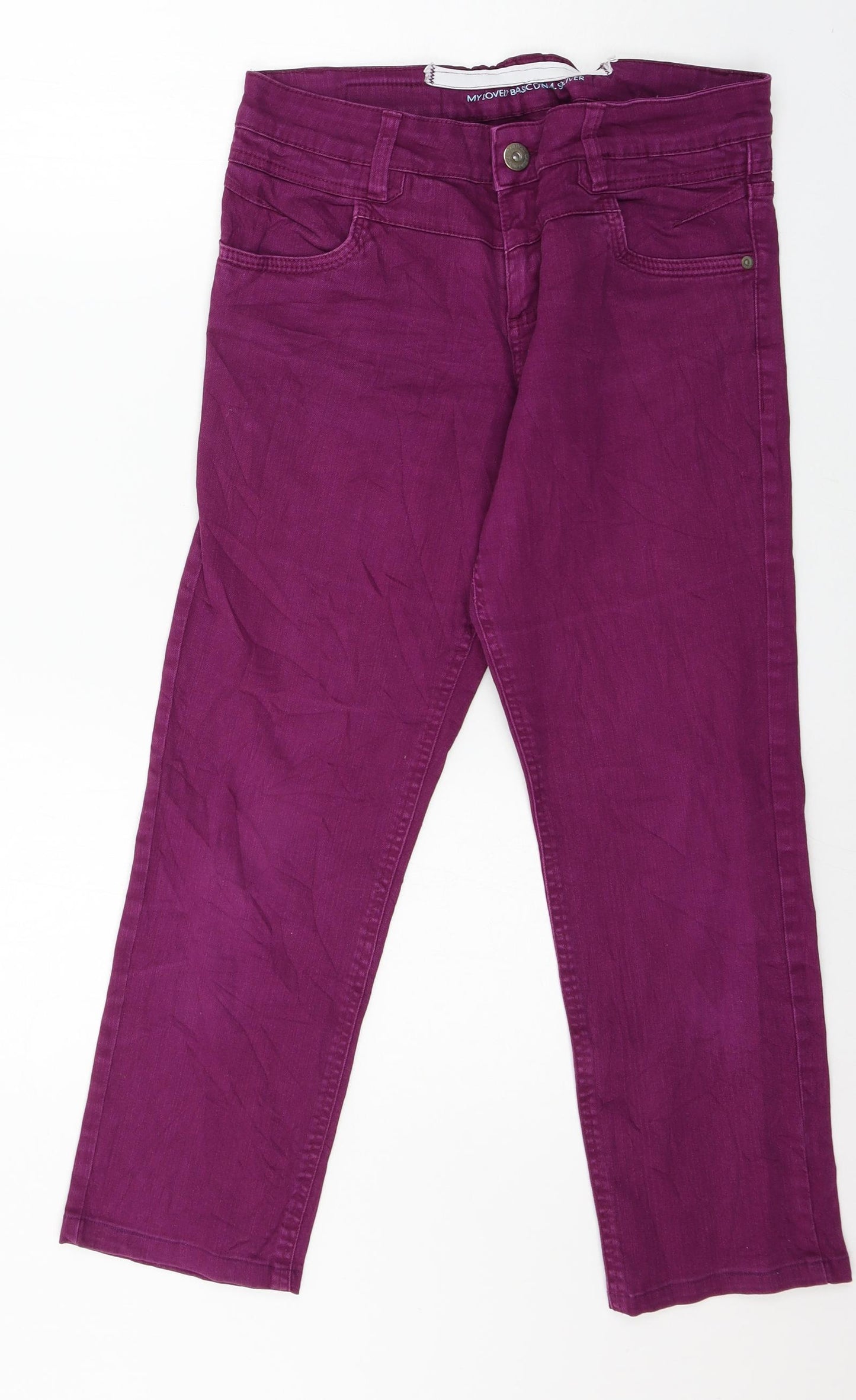 St Oliver Womens Purple  Denim Cropped Jeans Size 32 in L25 in