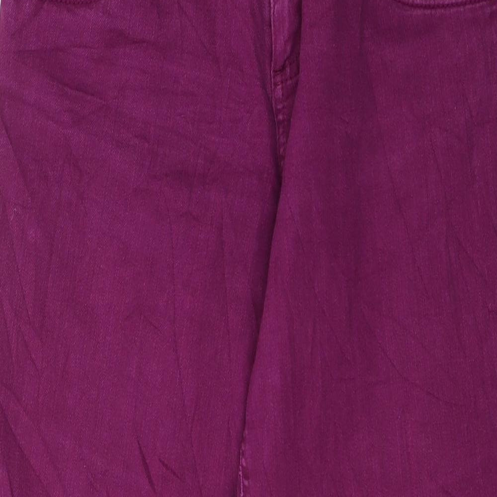 St Oliver Womens Purple  Denim Cropped Jeans Size 32 in L25 in