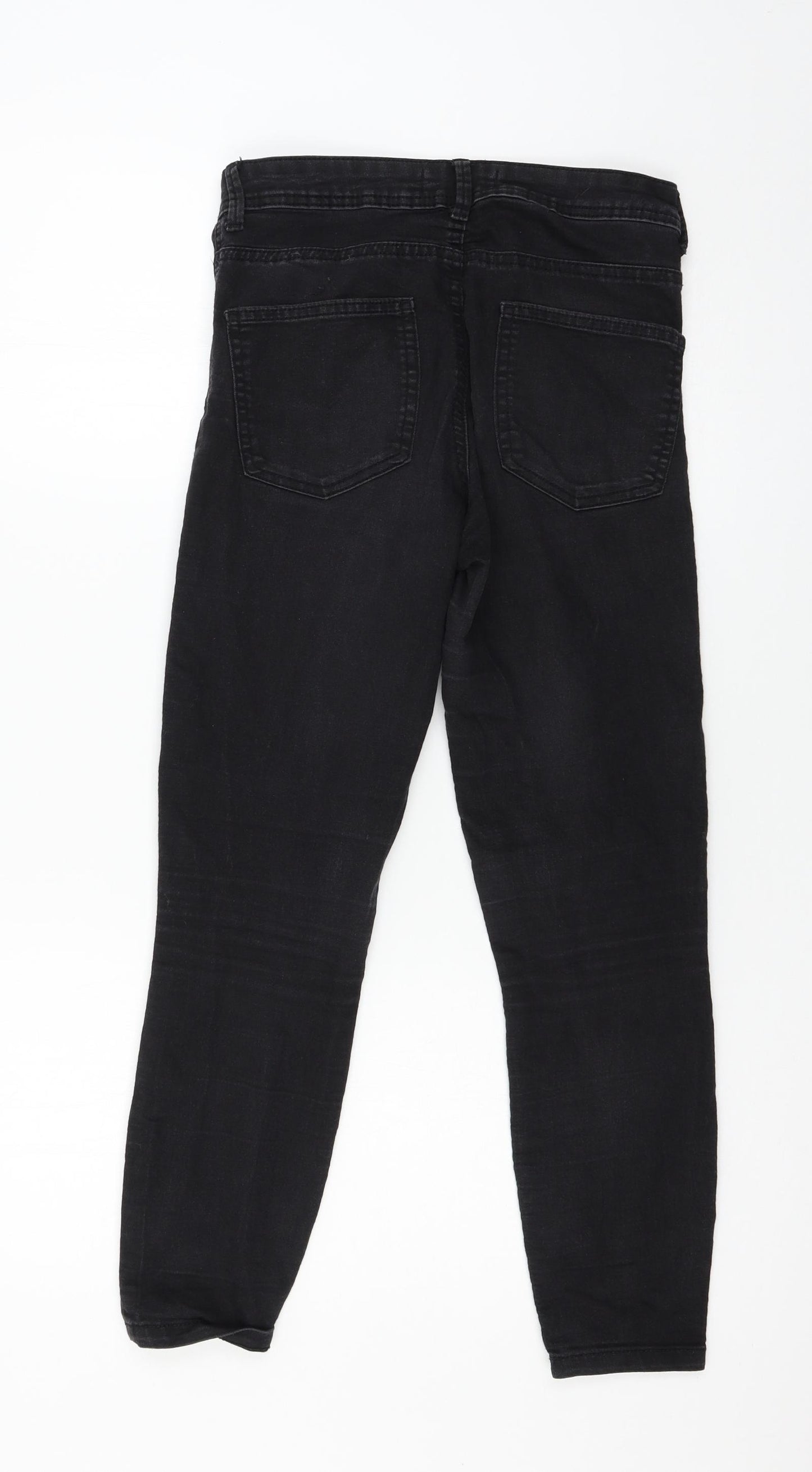 Denim & Co. Womens Black  Denim Skinny Jeans Size 10 L24 in