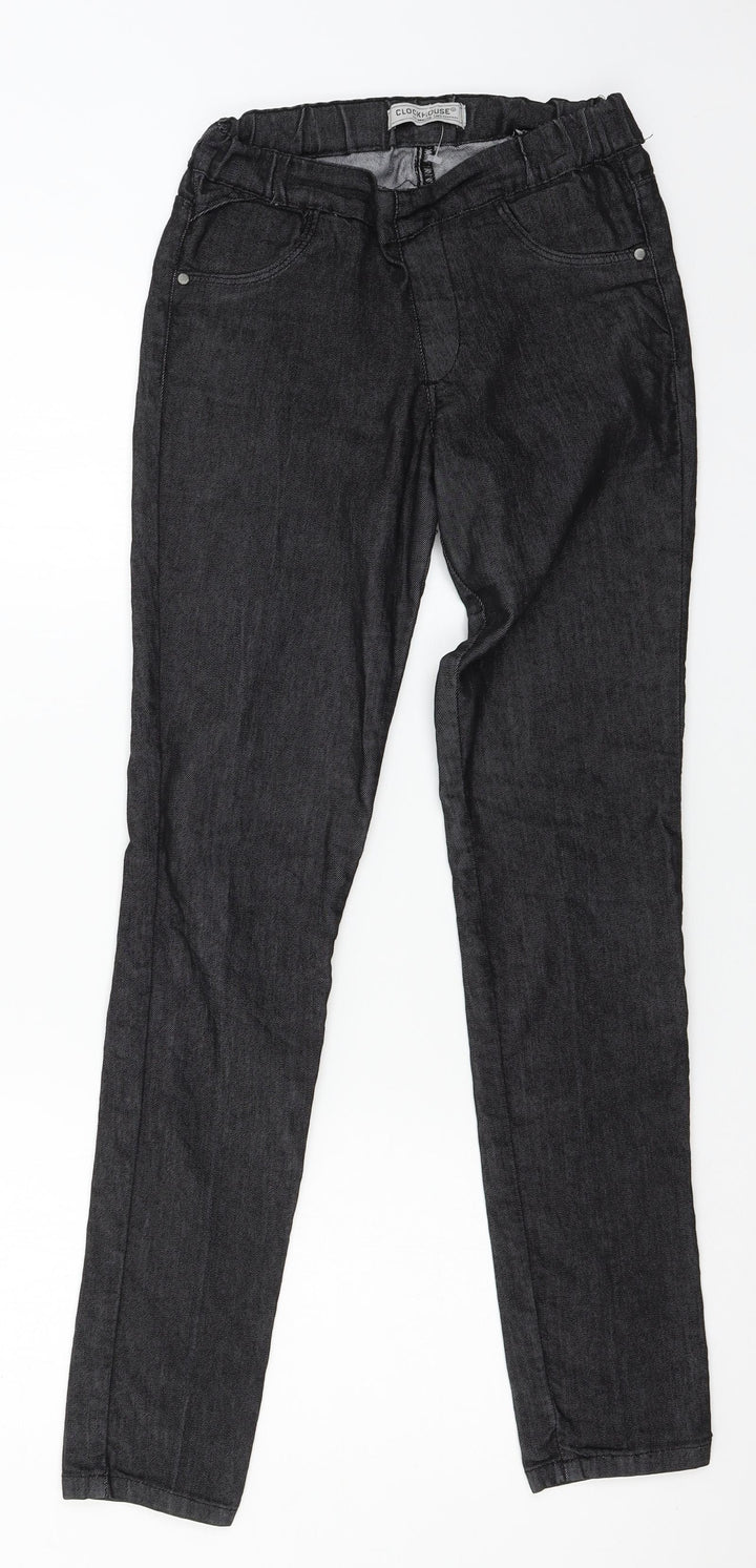 Clockhouse Womens Grey Denim Skinny Jeans Size 8 L30 in