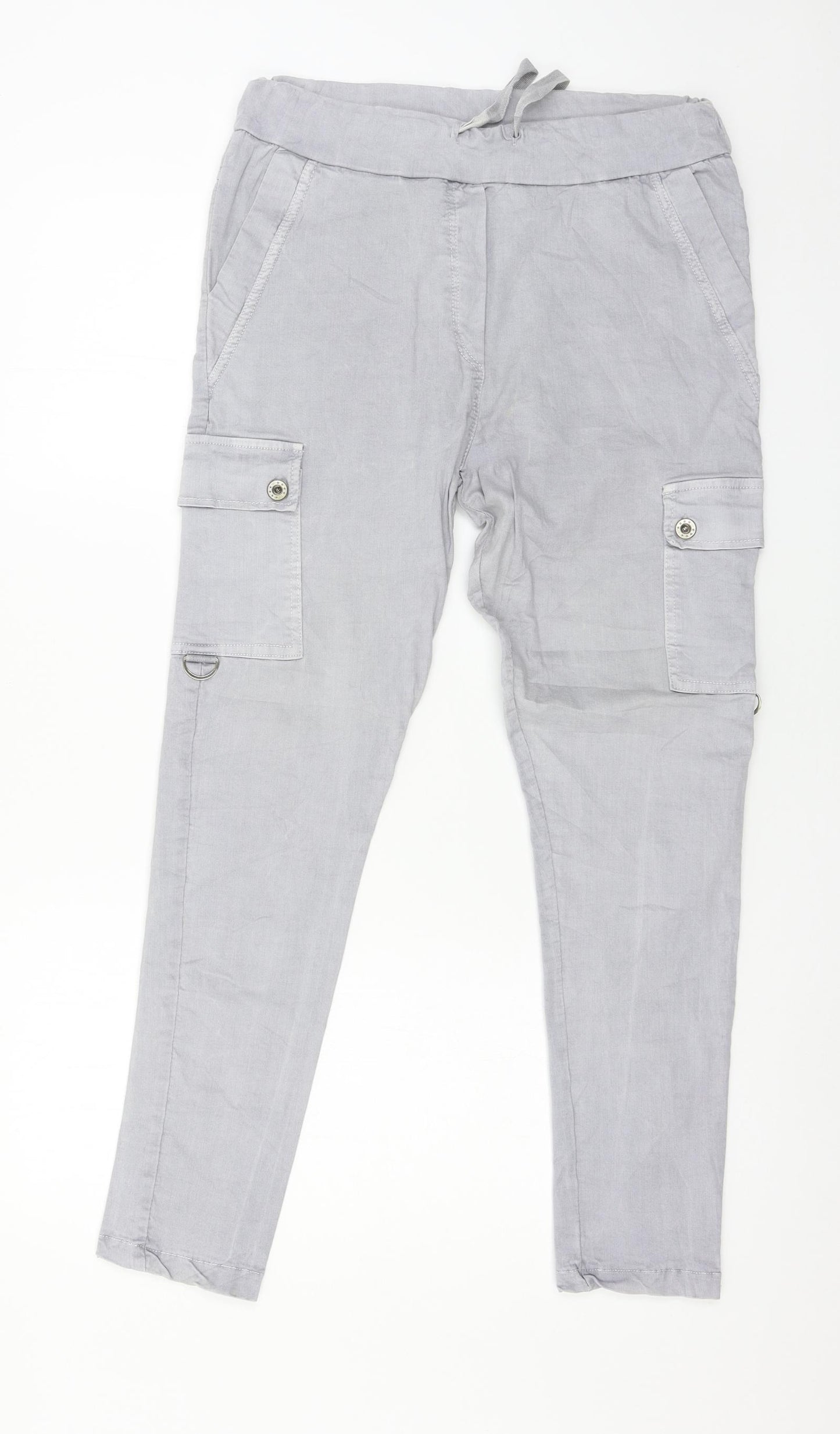 Preworn Womens Grey   Cargo Trousers Size 32 in L27 in