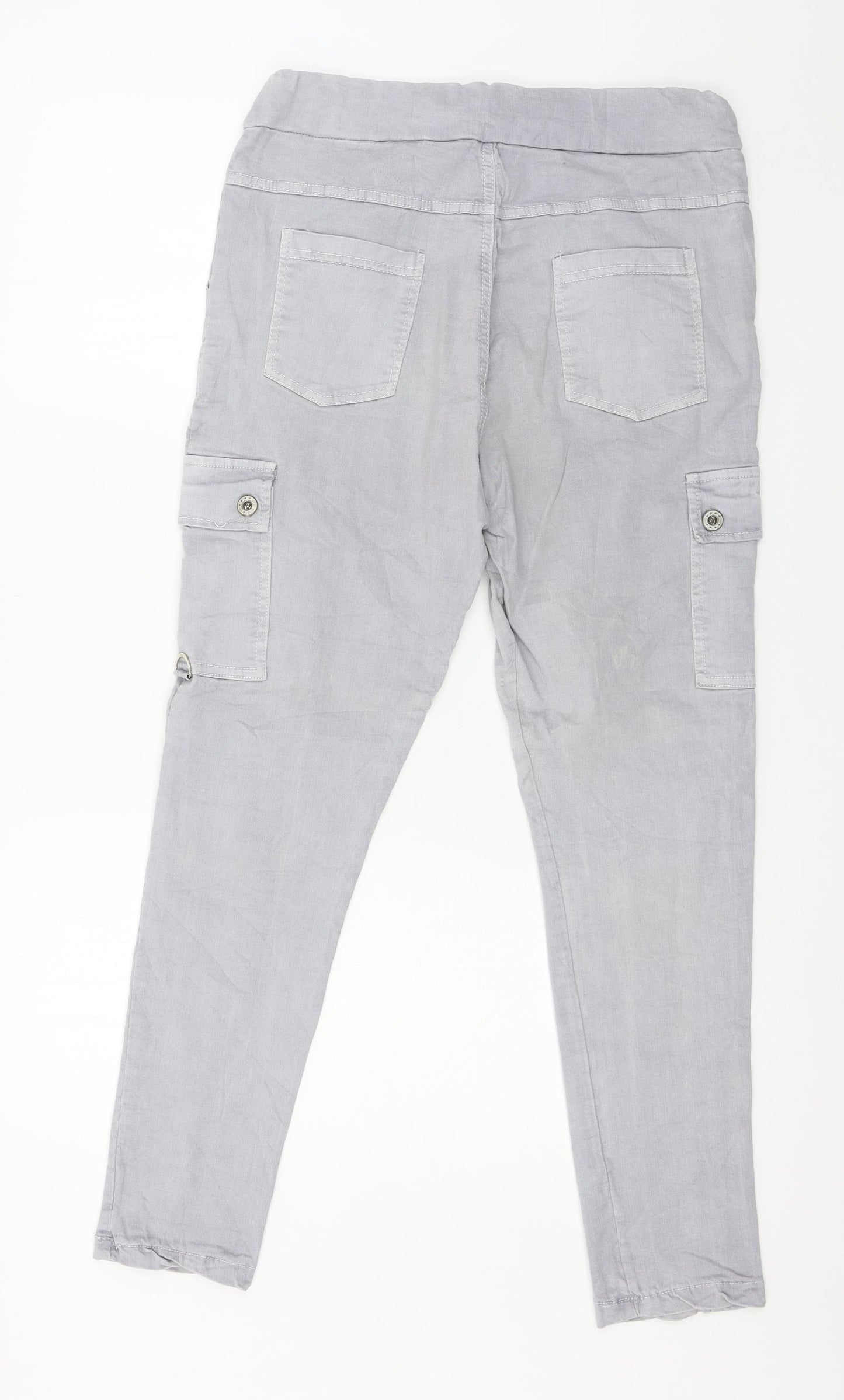 Preworn Womens Grey   Cargo Trousers Size 32 in L27 in