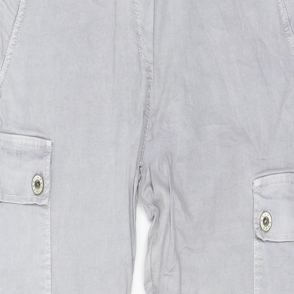 Preworn Womens Grey   Cargo Trousers Size 32 in L27 in