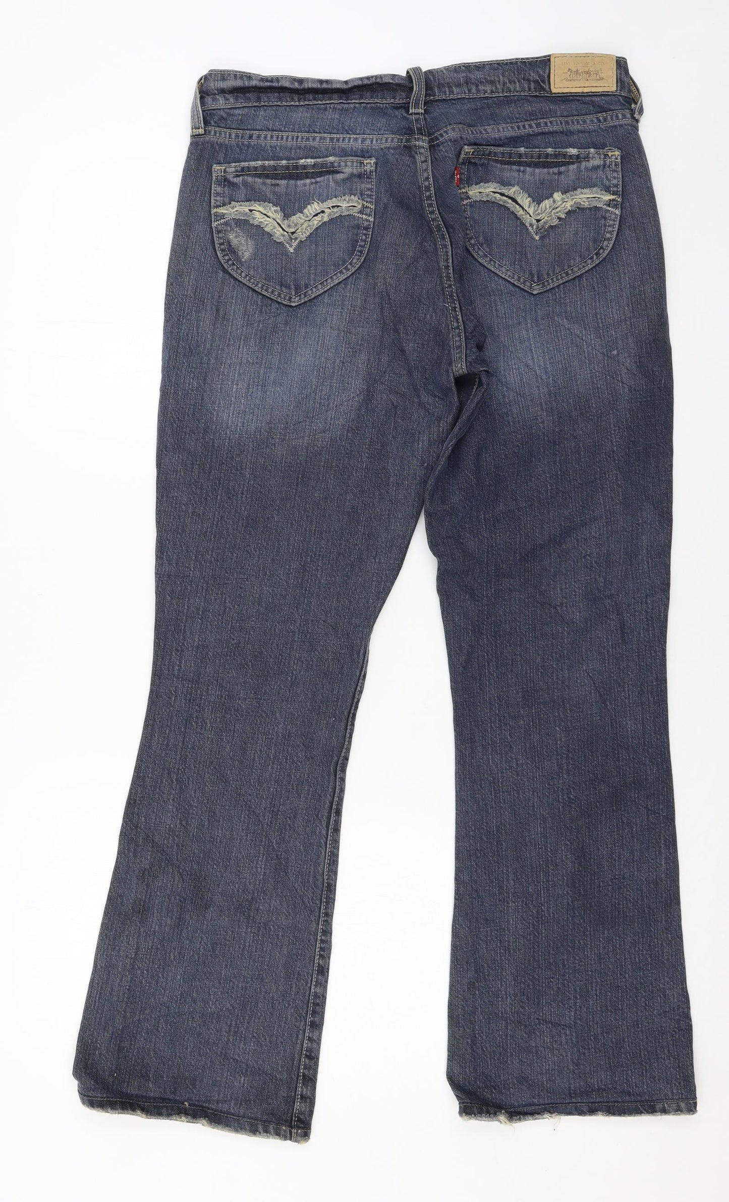 Levi's Womens Blue  Denim Bootcut Jeans Size 32 in L29 in