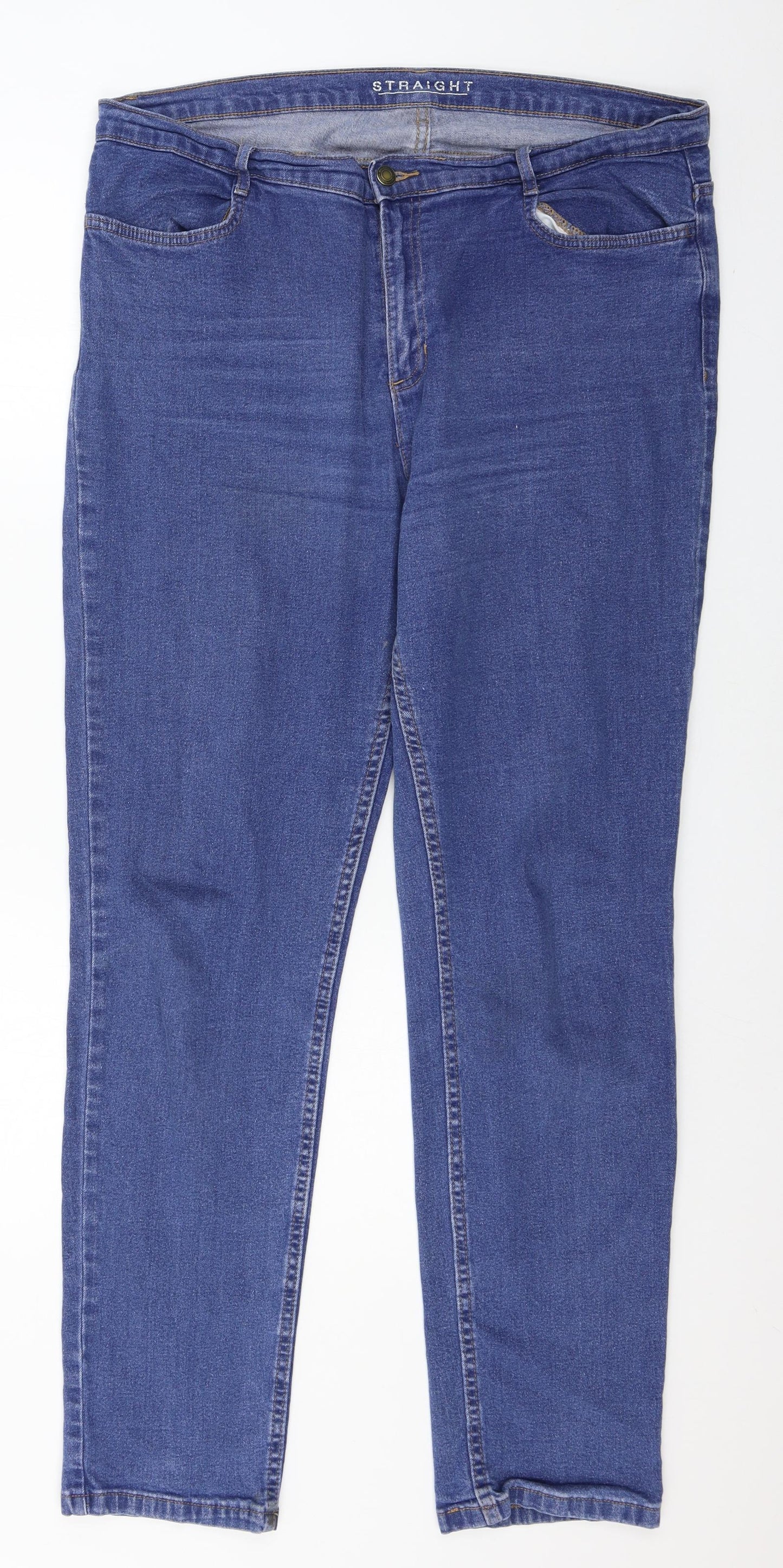 Marks and Spencer Womens Blue  Denim Skinny Jeans Size 18 L31 in